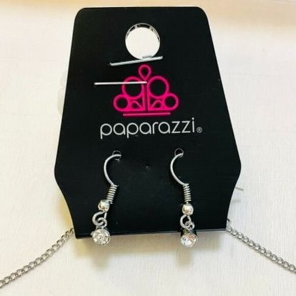 Gala Gleam Brown Topaz Teardrop Pendant Necklace 30" by Paparazzi w/ Earrings - Picture 4 of 9